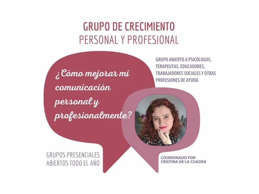 Grupo presencial de crecimiento personal y profesional con Cristina De la Cuadra