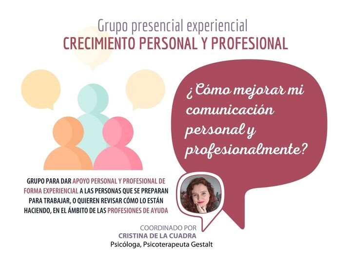 Grupo Presencial de Crecimiento Personal y Profesional en Terapiados Valencia con Cristina De la Cuadra